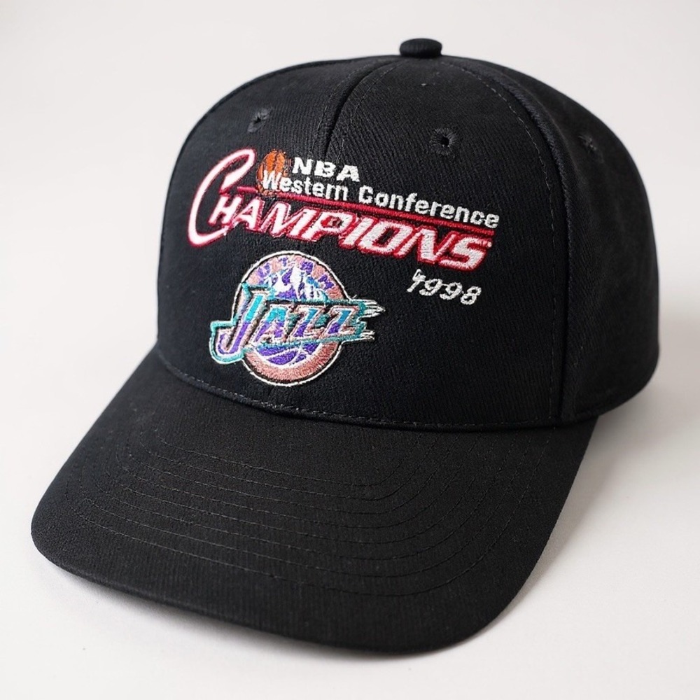 Vtg Utah Jazz 1998 Western Conference Champions NBA Hat Cap